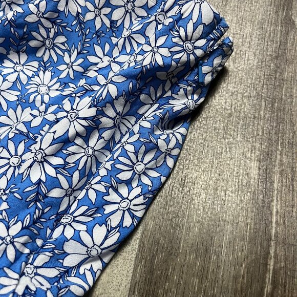 American Eagle Mini Flare Layered Mid Rise Skirt Blue Floral NWT Women’s Size M - Picture 4 of 8